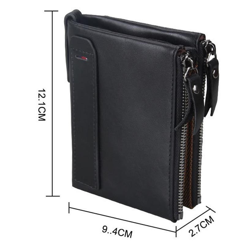 Men Leather Rfid Blocking Card Holder Wallet - 12.1x9.4x2.7cm - Ccb1085H 13