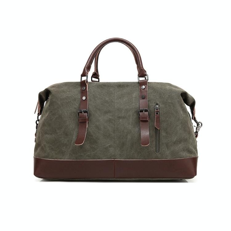 Army Green Canvas Travel Handbag - Portable and Casual - Ccb2236H 11