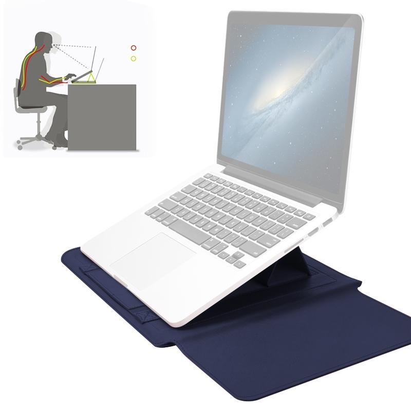Universal Waterproof Laptop Bag Set With Handle Stand Pen Holder Winders Mouse & Charger Bags - Grey 4