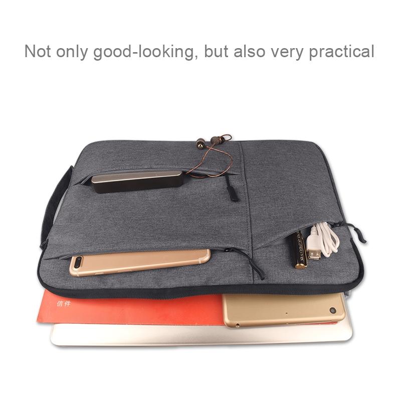 12 Laptop / Tablet Bag with Multiple Pockets - Portable & Durable - Grey 8
