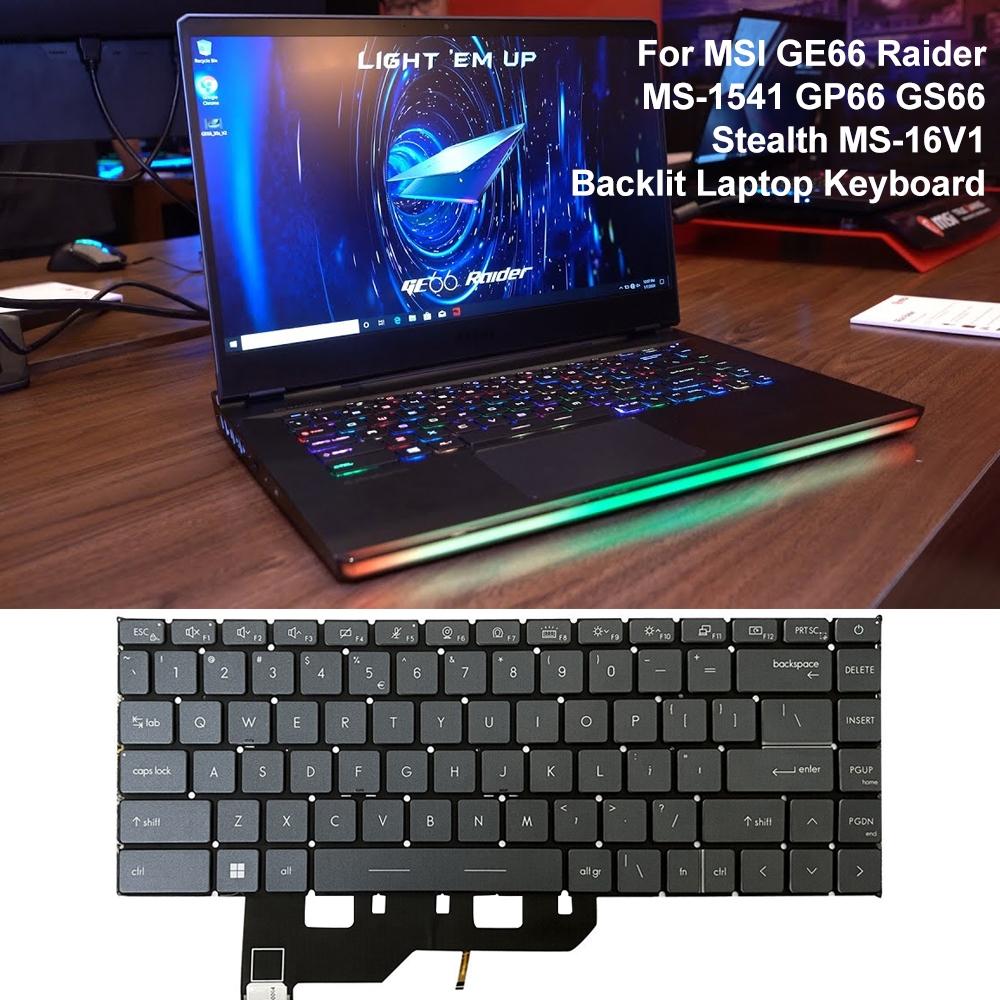 Backlit Laptop Keyboard for Msi Ge66 Raider / Gp66 / Gs66 6