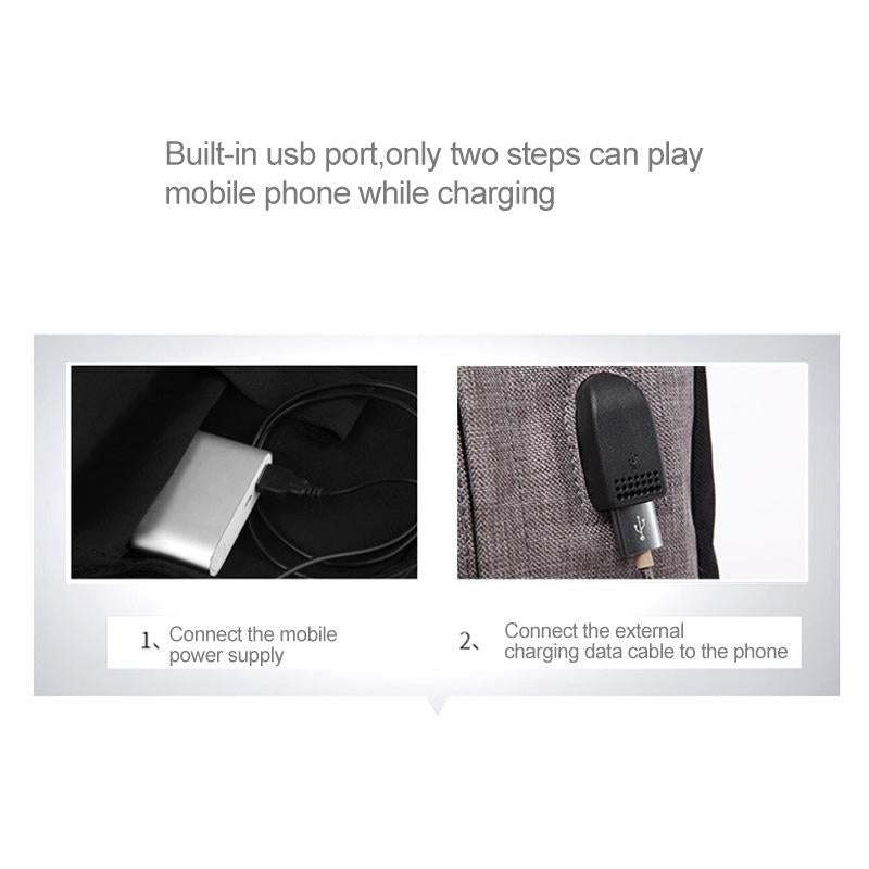 Multi-function Laptop Backpack with Usb Port - Fits 15.6 Macbook Samsung Sony Dell Alienware Chuwi Asus Hp - 46x32x12cm - Grey 5