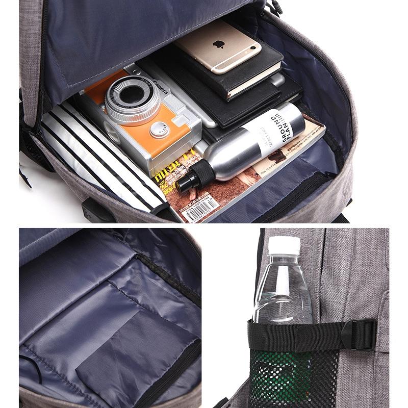 Multi-function Laptop Backpack with Usb Port - Fits 15.6 Macbook Samsung Sony Dell Alienware Chuwi Asus Hp - 46x32x12cm - Grey 7