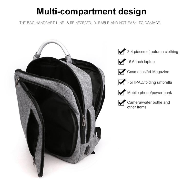 Multifunctional Oxford Laptop Backpack - Cxs-620 - Grey 8