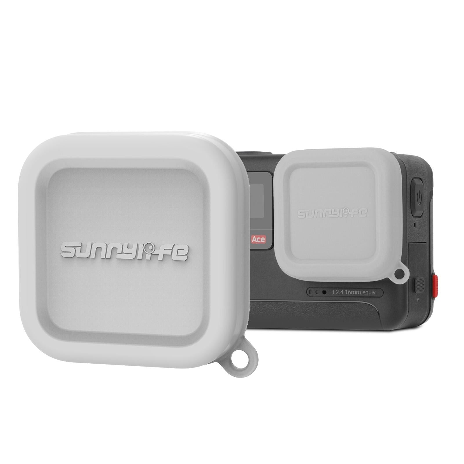 Silicone Lens Cap Protector for Insta360 Ace / Ace Pro - Grey