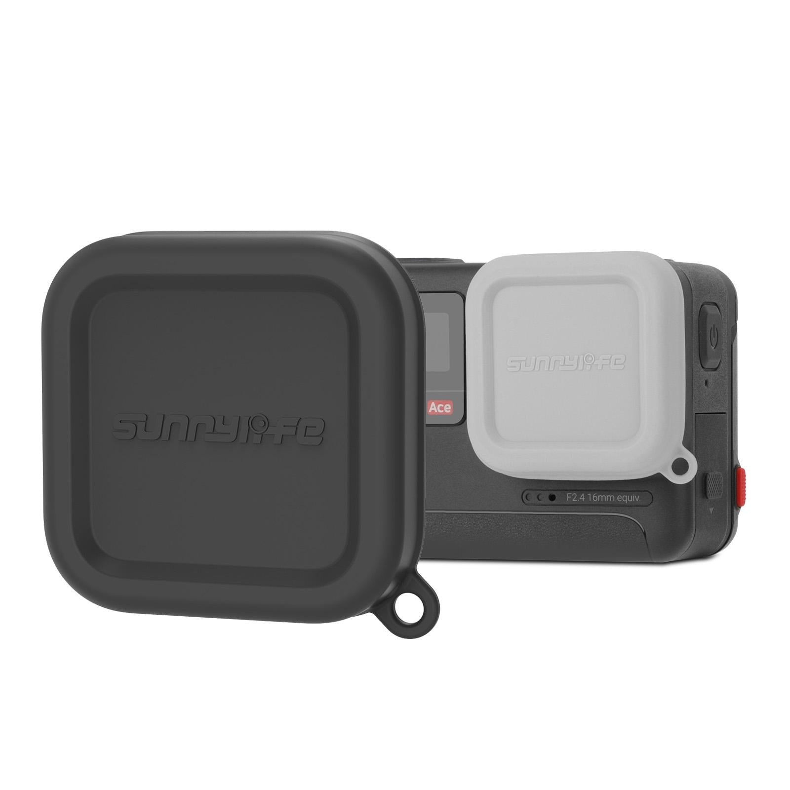 Silicone Lens Cap Protector for Insta360 Ace / Ace Pro - Grey
