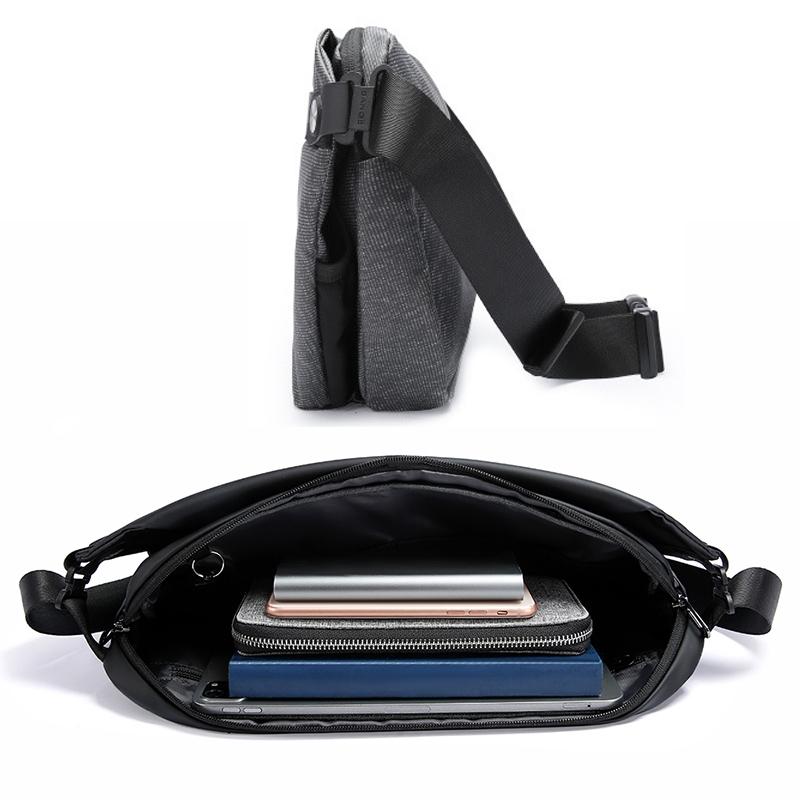 Waterproof Men Crossbody Chest Bag 41X23X9Cm Ideal For Outdoor Activities - Grey 3