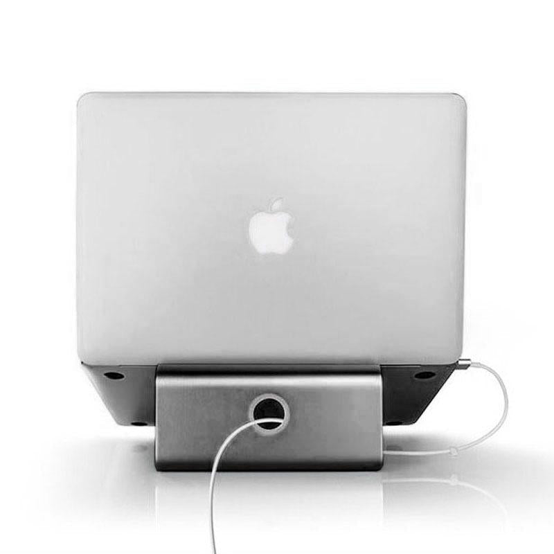 Universal Aluminum Laptop Cooling Stand - Grey 11-17 Inch 6