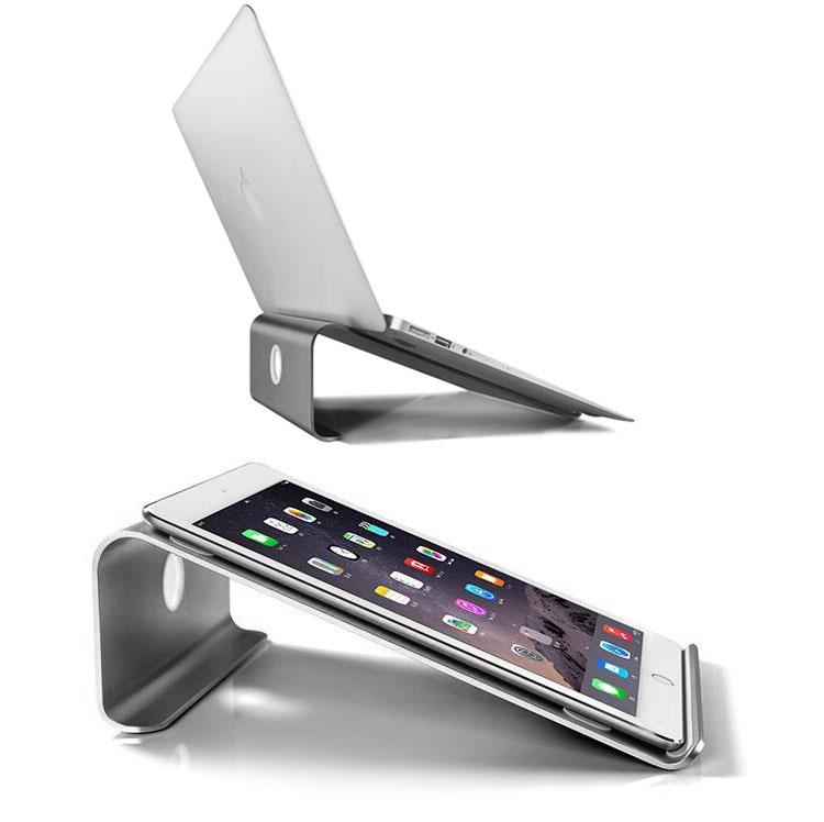 Universal Aluminum Laptop Cooling Stand - Grey 11-17 Inch 7