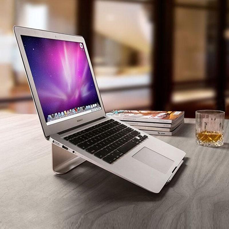 Universal Aluminum Laptop Cooling Stand - Grey 11-17 Inch 8