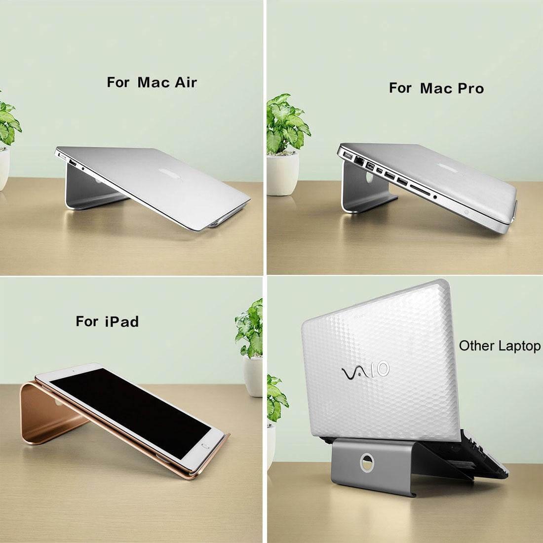 Universal Aluminum Laptop Cooling Stand - Grey 11-17 Inch 10