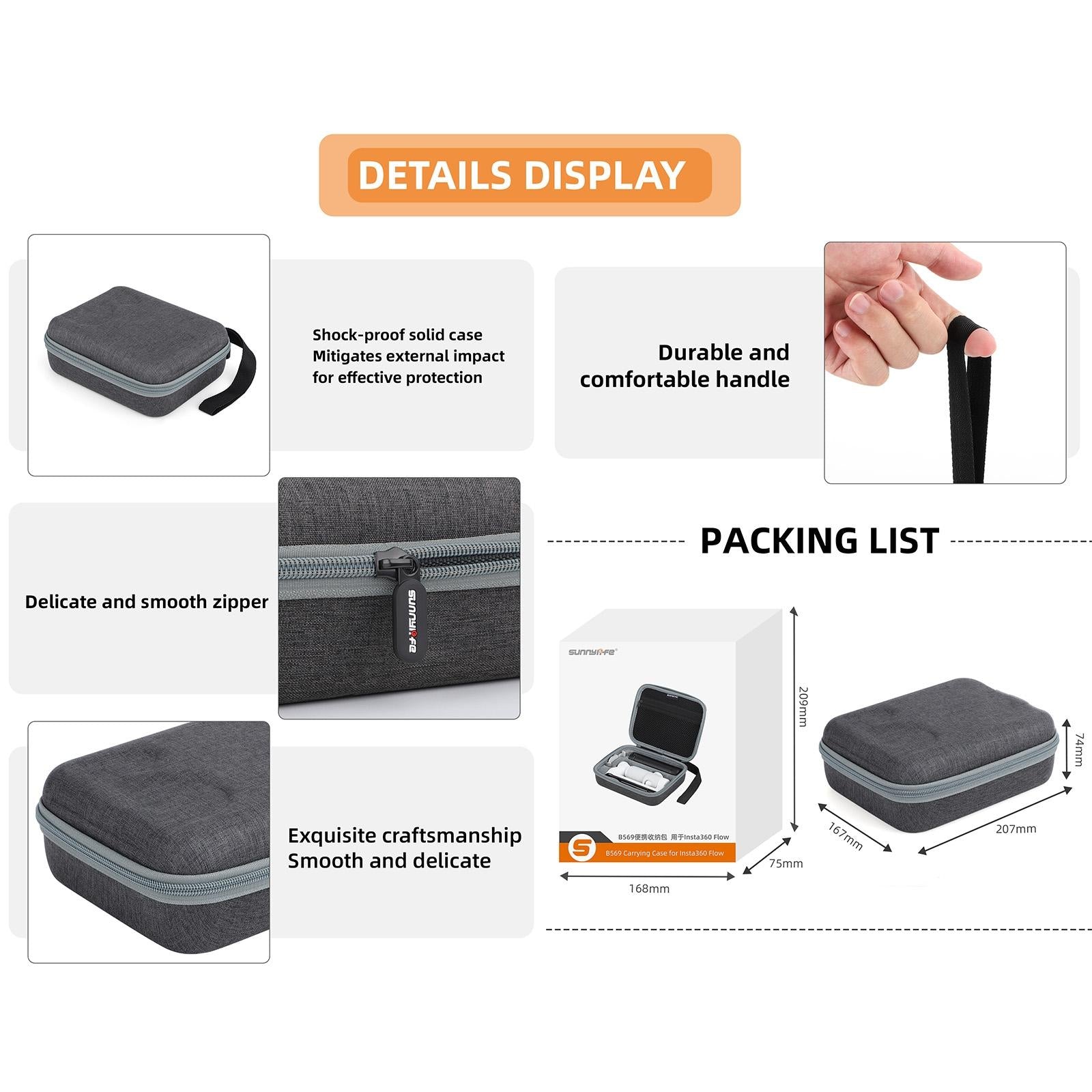 Insta360 Flow Gimbal Storage Bag - Portable Box 9