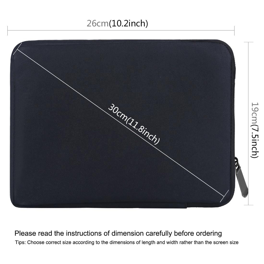 Zipper Sleeve Briefcase for Ipad Pro 9.7 and Other Tablets - Grey 4
