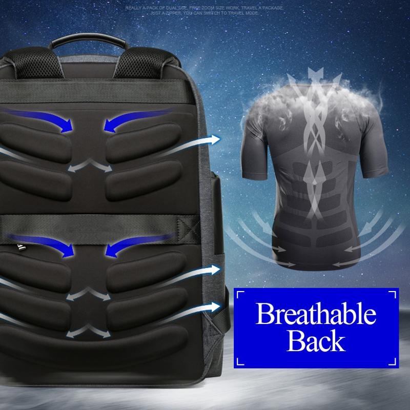 Outdoor Anti-Theft Waterproof Shoulder Bag With Usb Port - Large Capacity 7