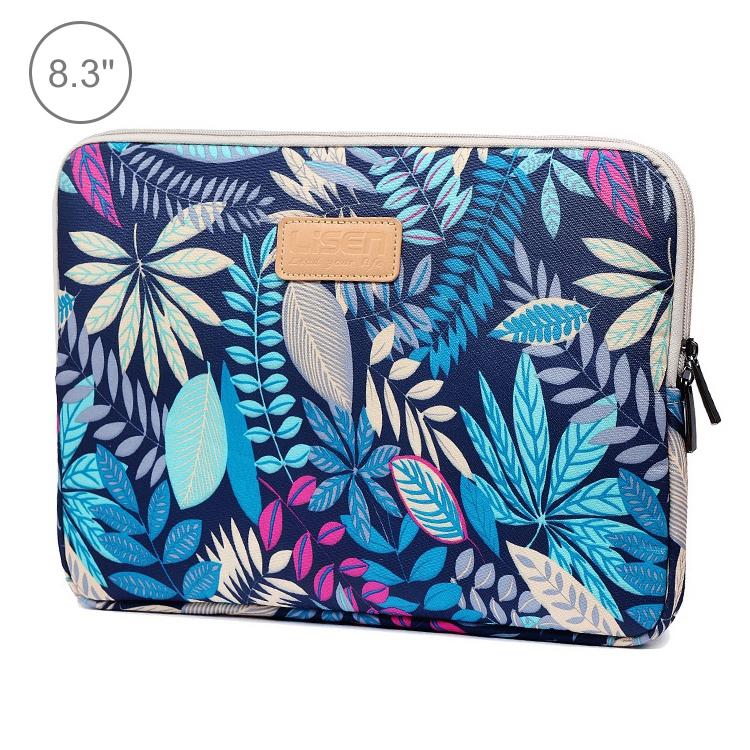 Sleeve Case Colourful Leaves Zipper Briefcase Carrying Bag - Grey 14