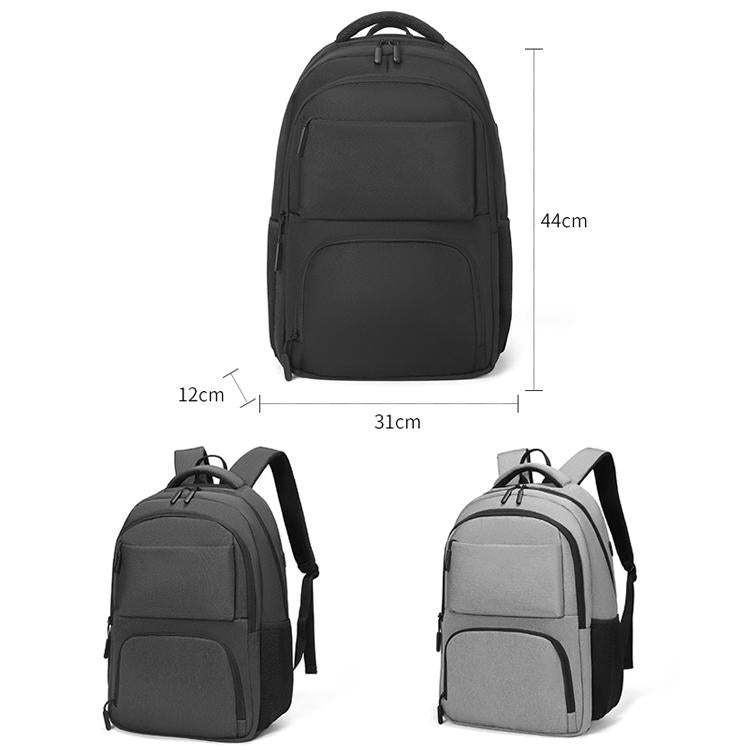 Multifunctional Oxford Laptop Backpack - Cxs-615 - Light Grey 3