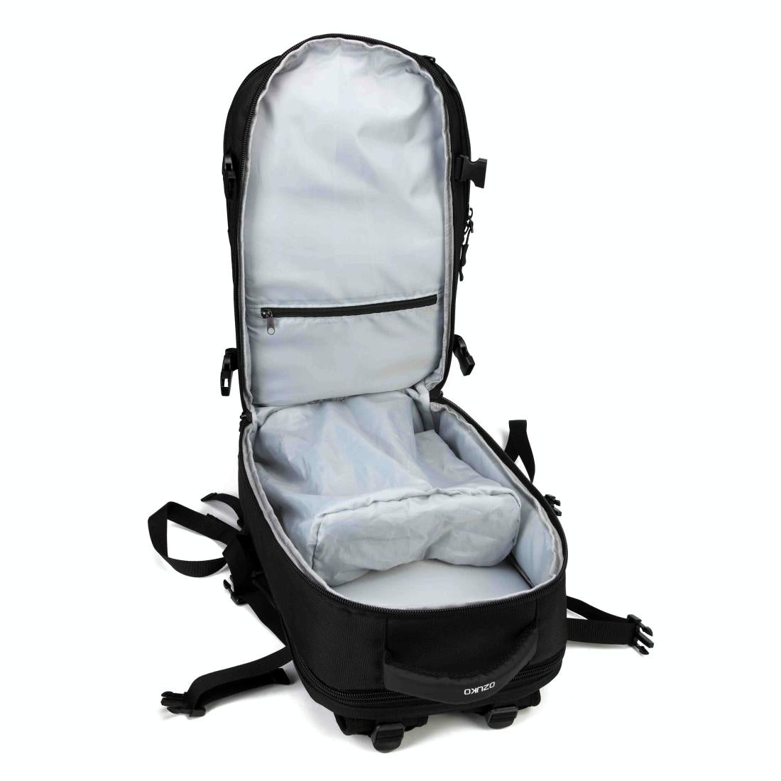 17 Inch Waterproof Usb Shoulder Backpack for Travel - Light Grey 15