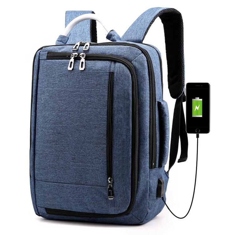 Multifunctional Oxford Laptop Backpack - Cxs-620 - Light Grey 13
