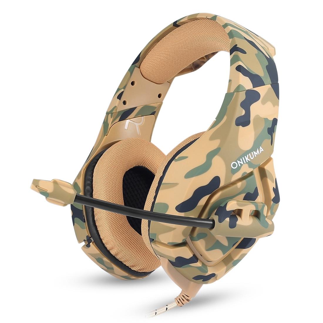 Camouflage Gaming Headset With Noise Canceling Mic - Grey 6