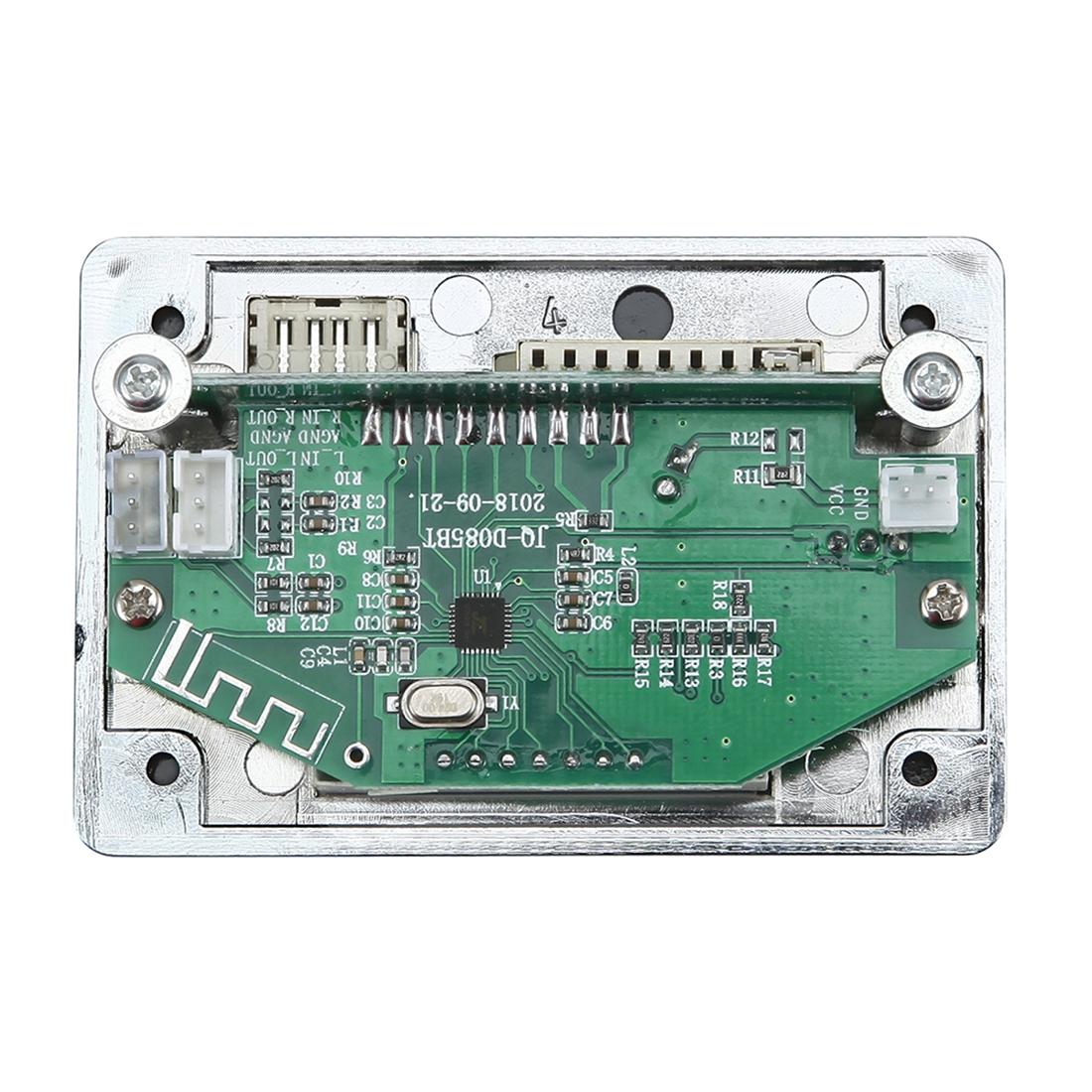 Car Mp3 Player Board With Bluetooth Fm Radio Sd / Usb / Aux Remote - Silver Grey 5