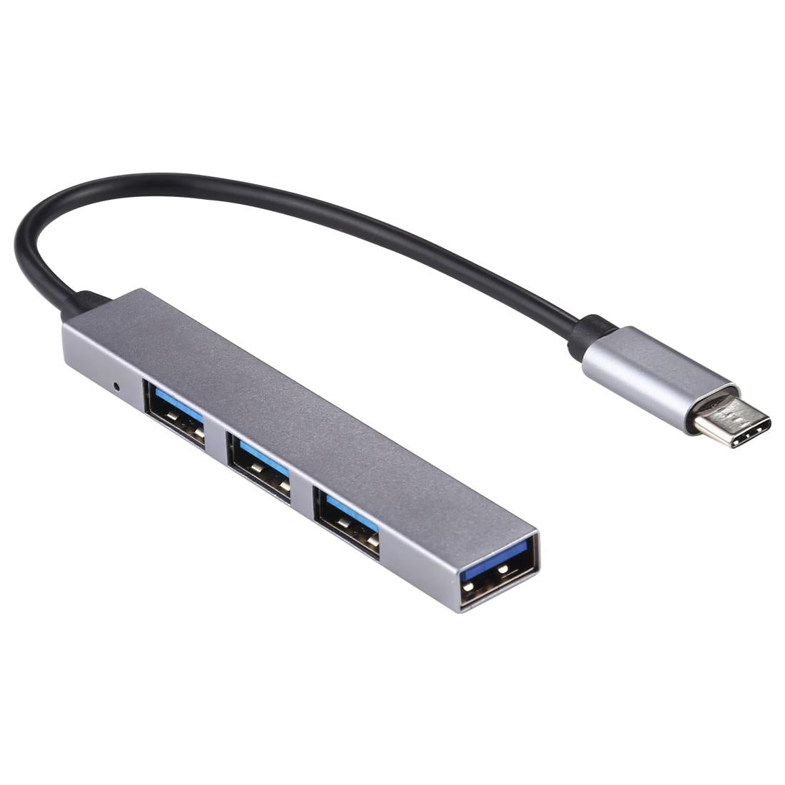 4-Port Usb-C Hub Adapter With Usb 3.0 - Silver Grey 8