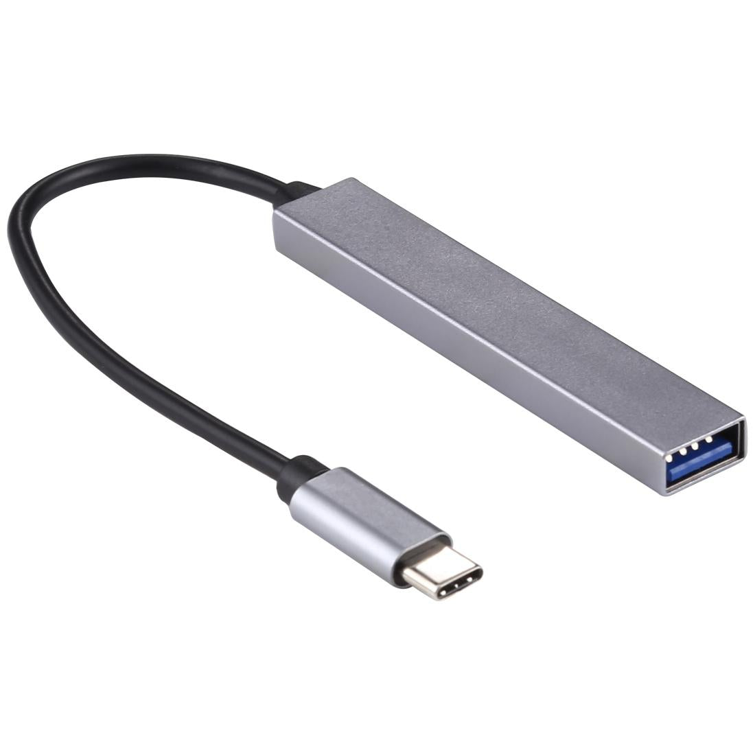 4-Port Usb-C Hub Adapter With Usb 3.0 - Silver Grey 9