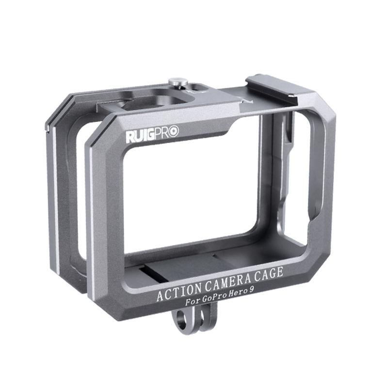 Metal Border Frame Mount for Gopro Hero10 / 9 with Dual Cold Shoes Base 3