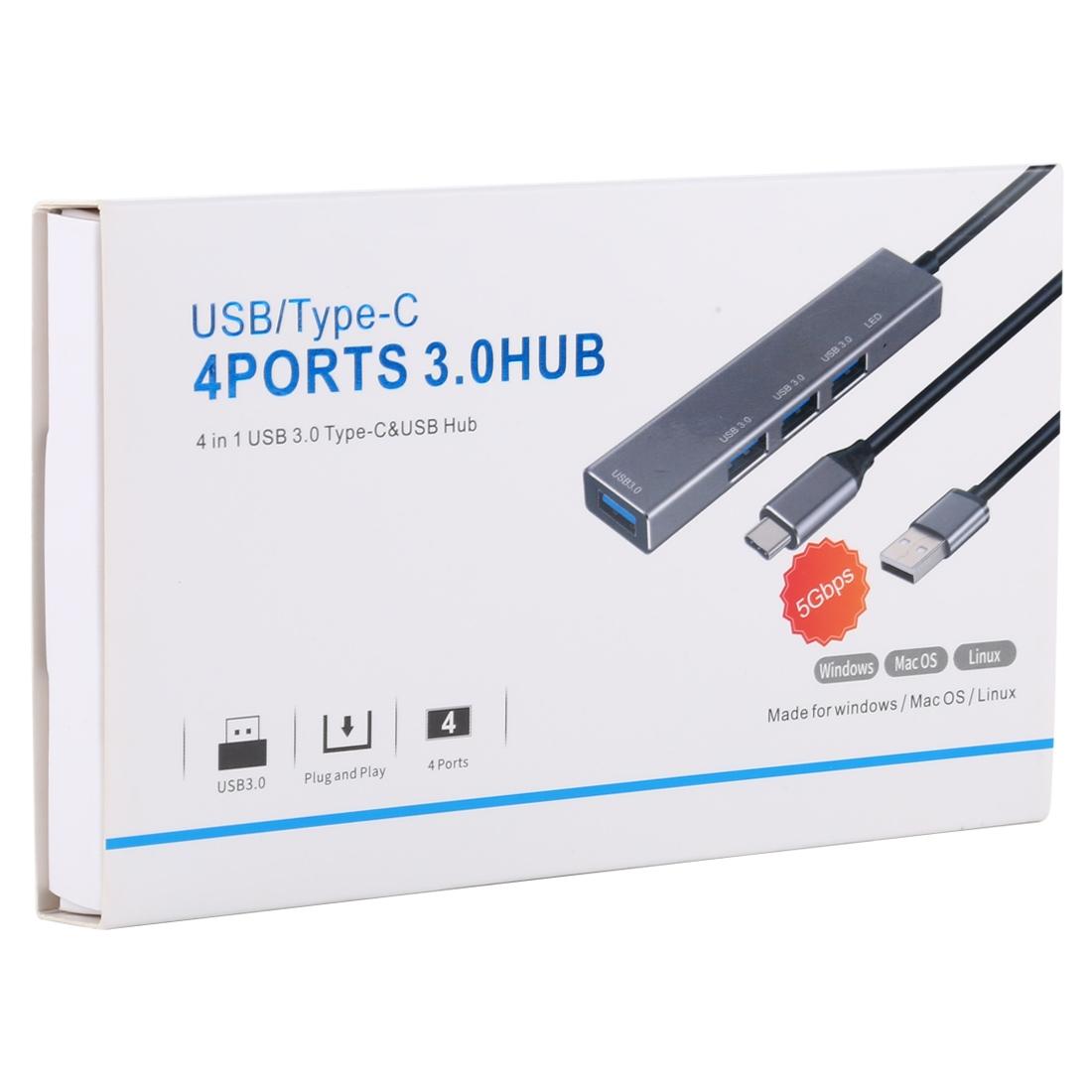 Aluminum Usb 3.0 Hub Adapter With Led Indicator 5
