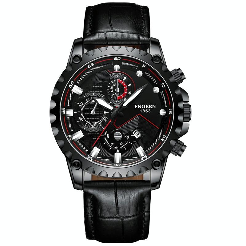 Stainless Steel Waterproof Men Sports Watch - White Net White Shell White Surface