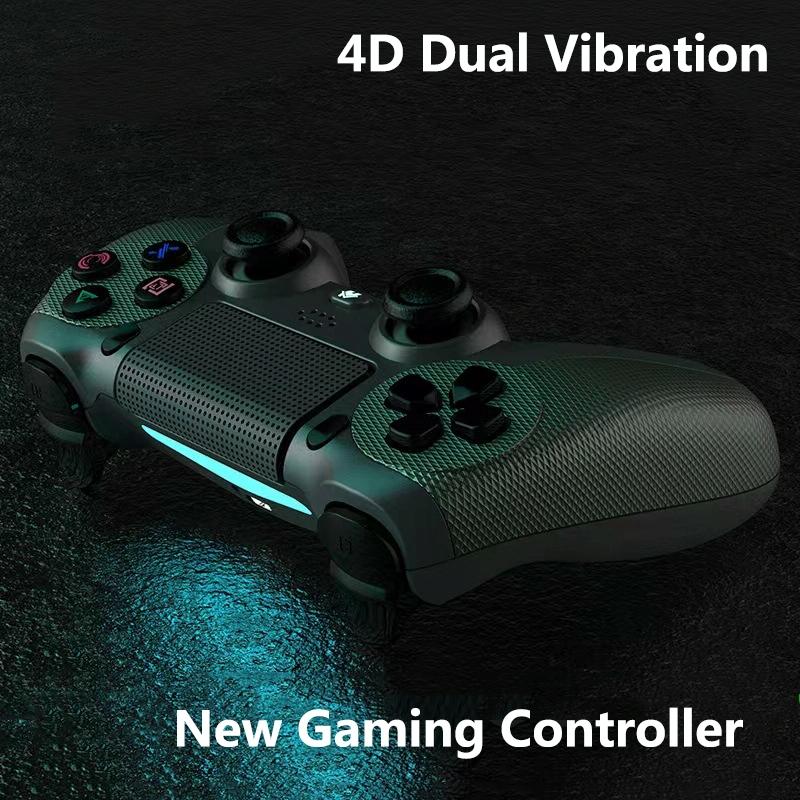 Wireless Bluetooth Gamepad Controller for Ps4 - Battle Gray with Light Bar - Elegant White 6