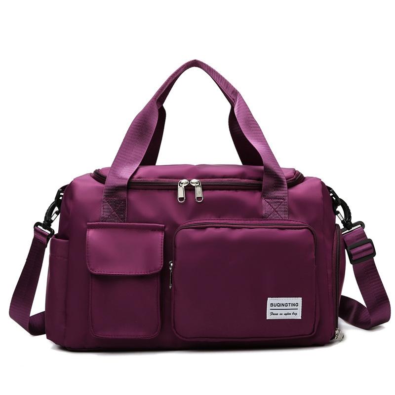 Waterproof Gym Bag for Travel - Size l - Purple Red 9