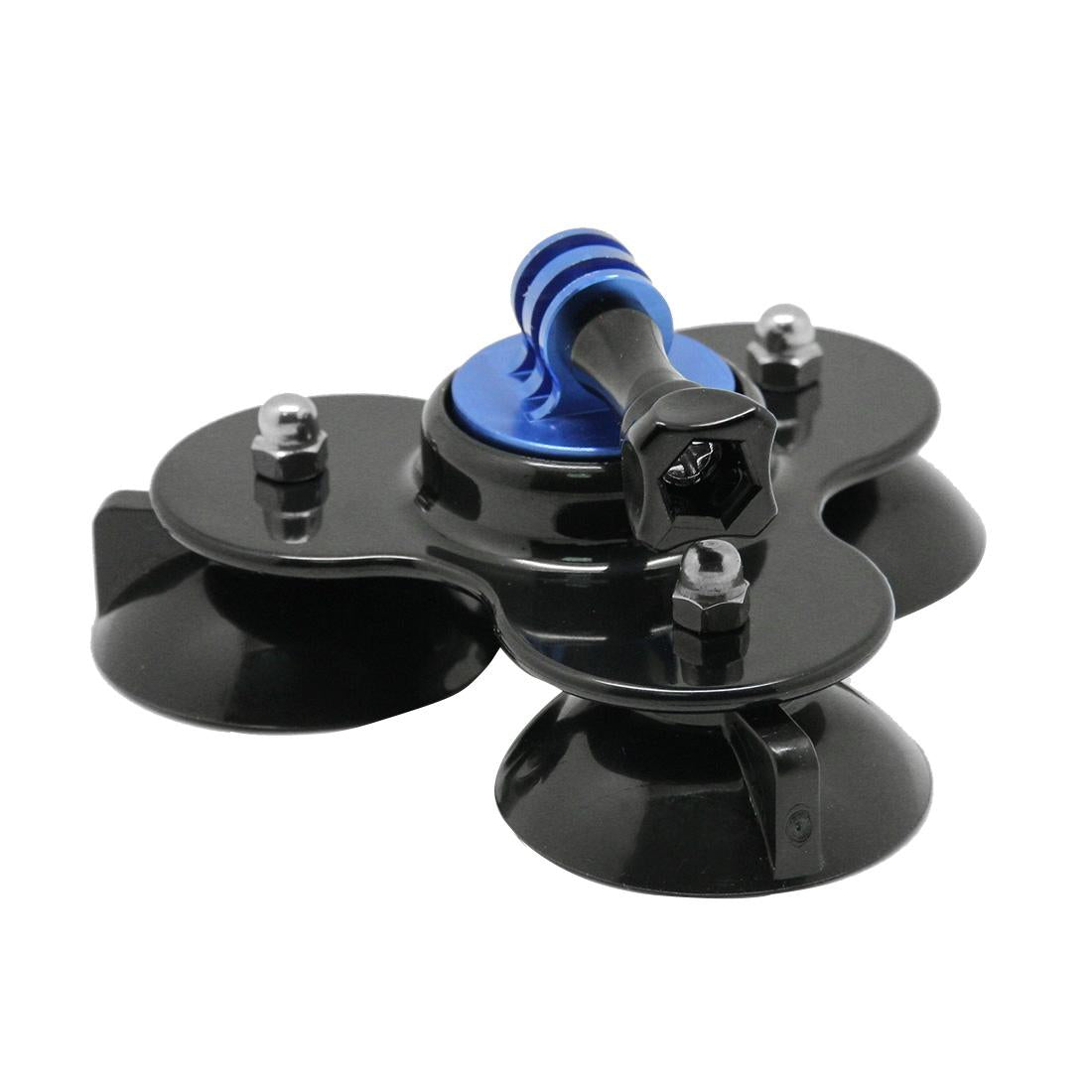 Universal Suction Cup Mount for Action Cameras with Tripod and Handle - Gold 9