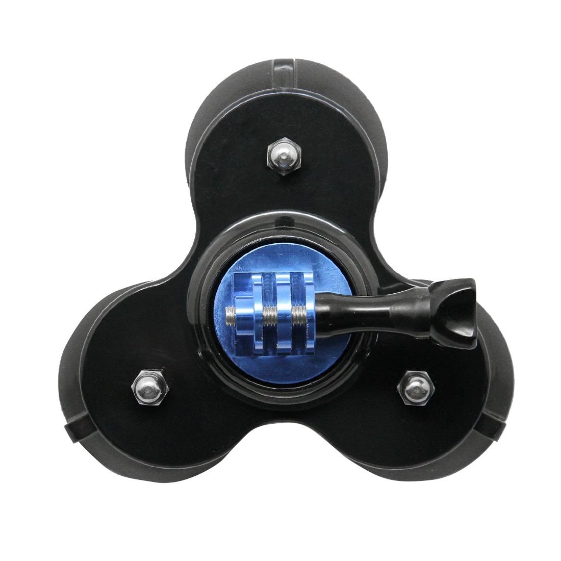 Universal Suction Cup Mount for Action Cameras with Tripod and Handle - Gold 11