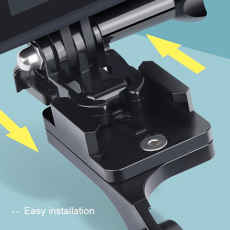 Universal Motorcycle Phone Bracket for Action Cameras - Gold 7