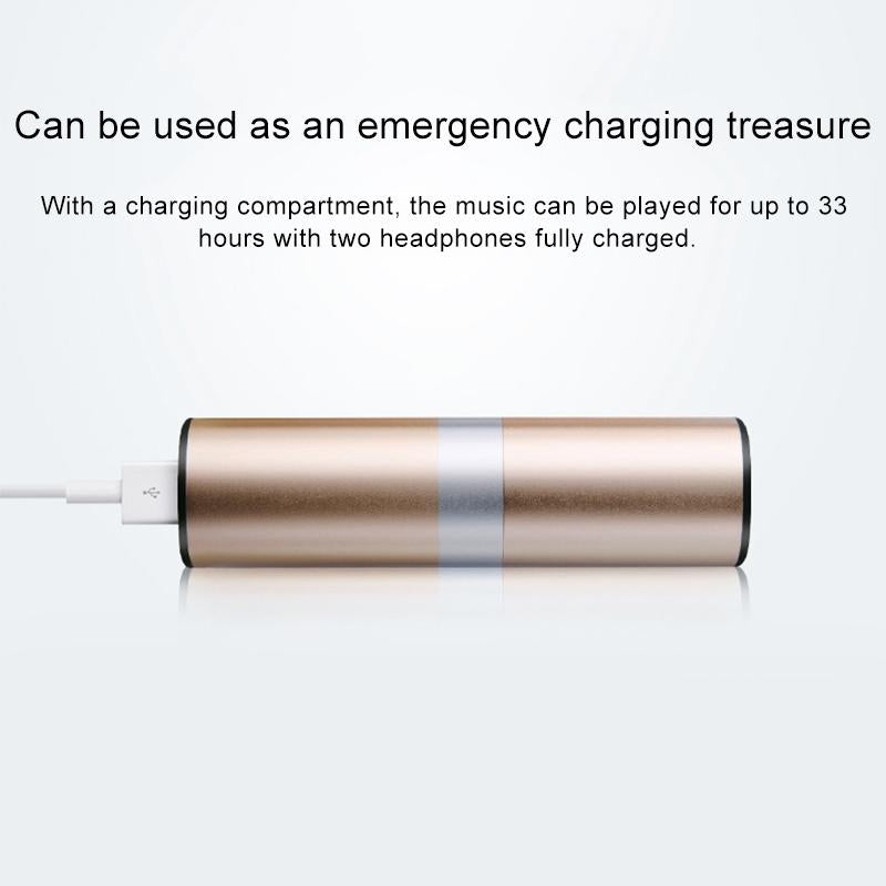 Wireless Tws Bluetooth V5.0 Earphones with Drawer Type S2 Design - Gold 6