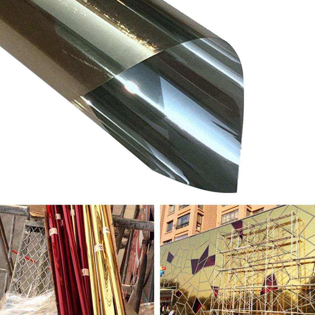 100cm x 1m Uv Reflective one Way Privacy Window Film Sticker - Gold