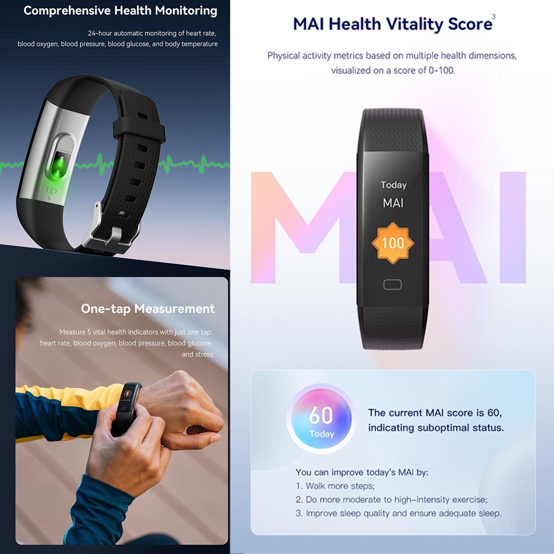Waterproof Fitness Tracker Watch With Heart Rate Monitor - Brown 6