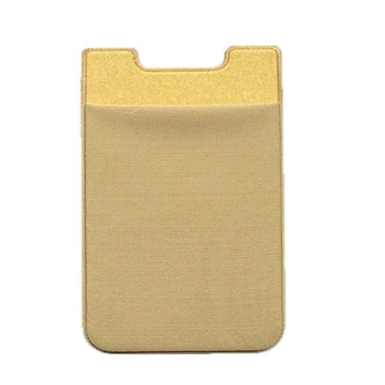 Lycra Phone Card Holder Stretch Back Sticker Wallet For Cards Bus Pass Bank Fits Most Phones - Brown 8