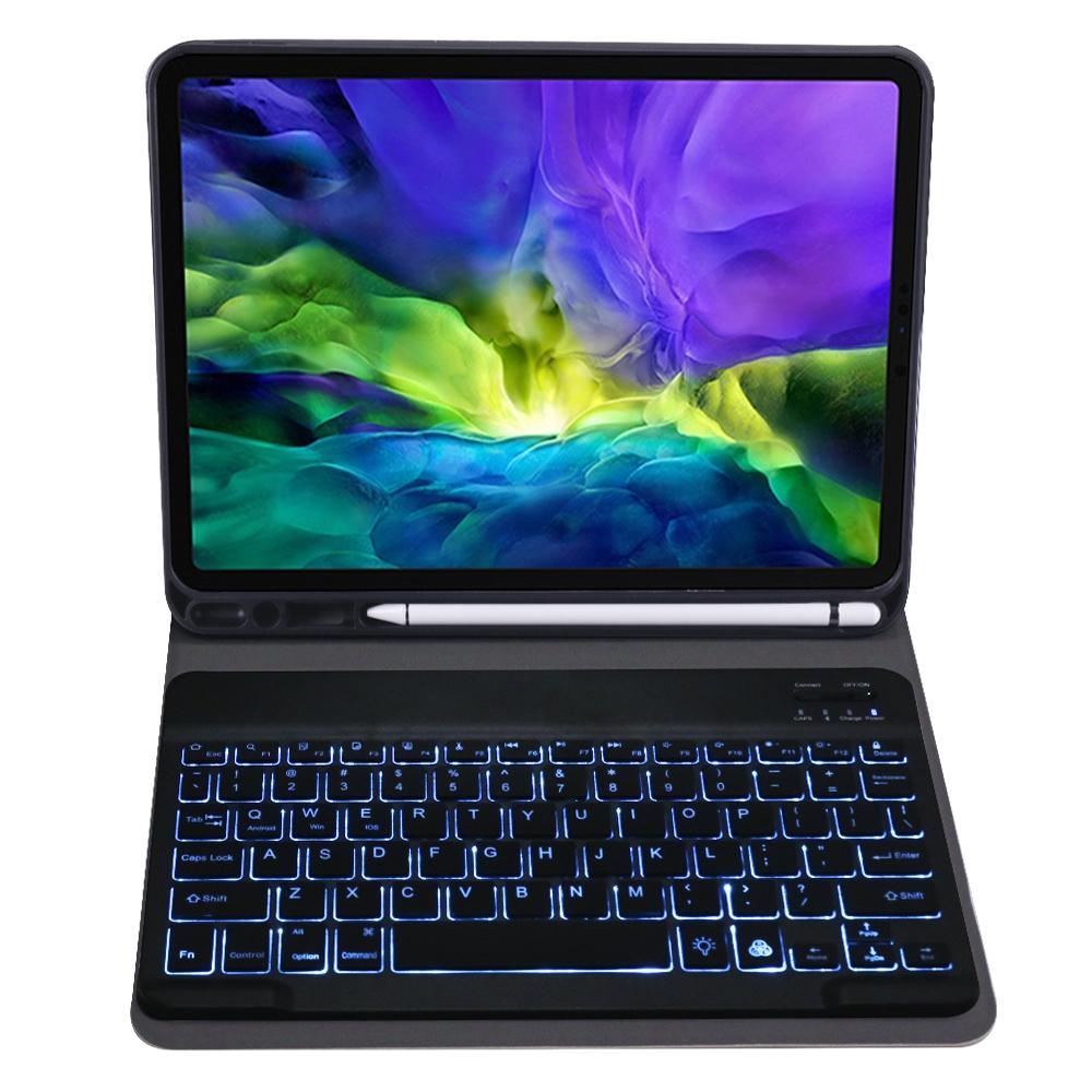 Detachable Bluetooth Keyboard Case For Ipad Pro 11 With Backlight & Pen Slot - Gold