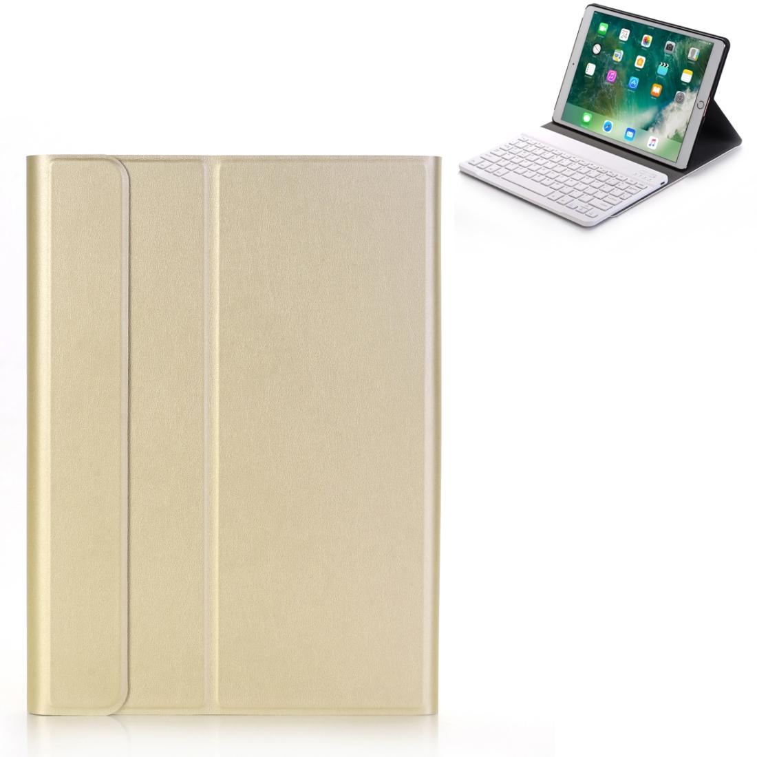 Ultra-Thin Bluetooth Keyboard Leather Case For Ipad Air / Pro 10.5 With Holder - Gold 9