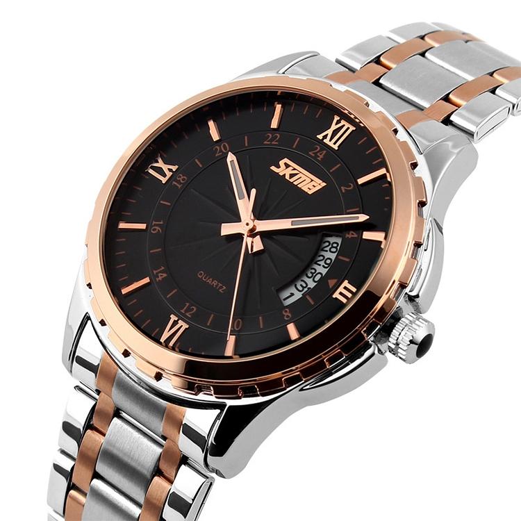 Waterproof Multifunctional Quartz Wrist Watch - Fashionable and Business-ready - Gold 4