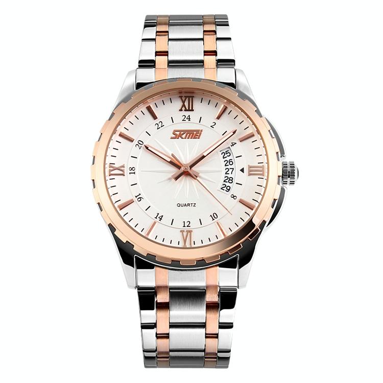 Waterproof Multifunctional Quartz Wrist Watch - Fashionable and Business-ready - Gold 12