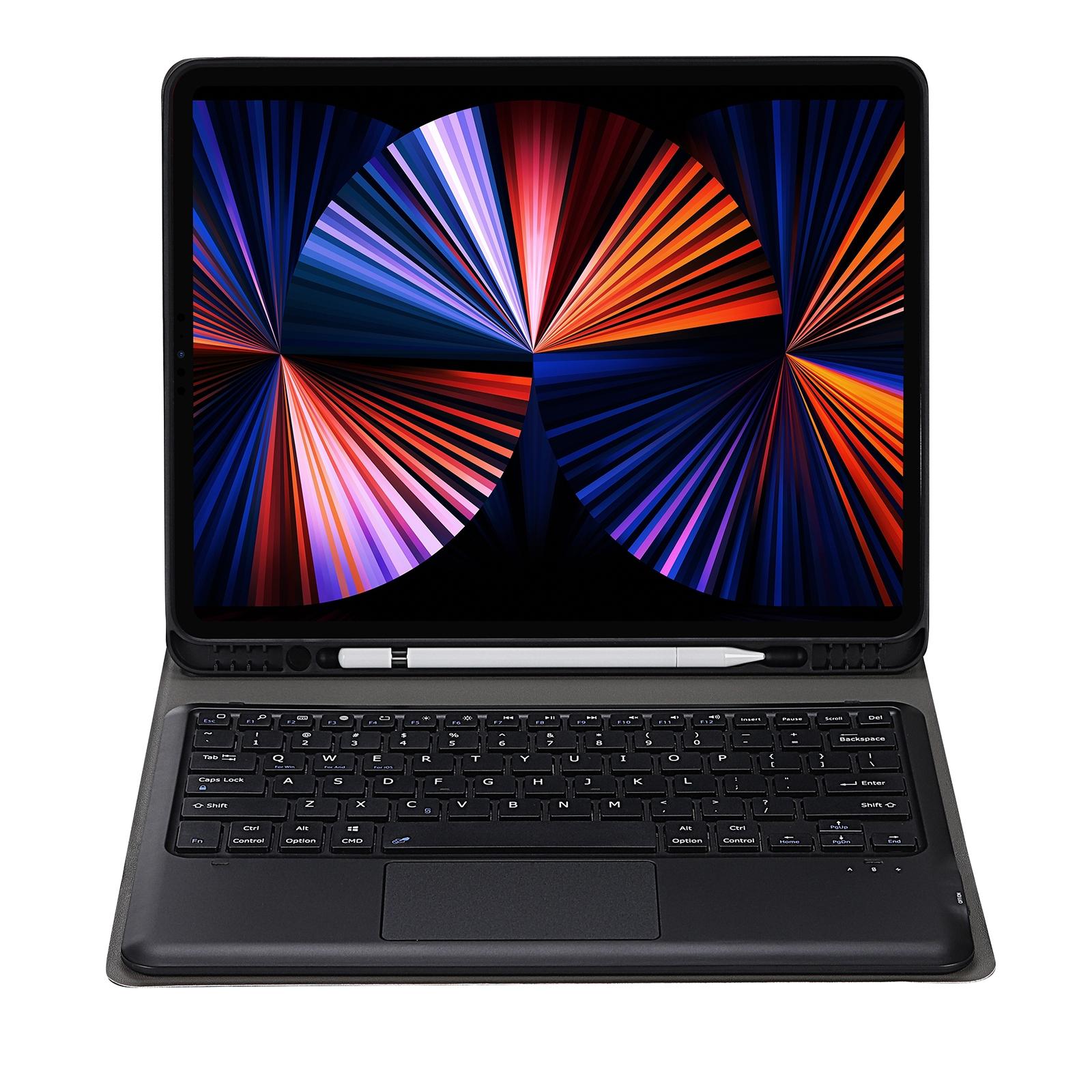 Detachable Bluetooth Keyboard Tablet Case For Ipad Pro 12.9 - Ultra-Thin With Touchpad Pen Slot & Holder - Gold 7