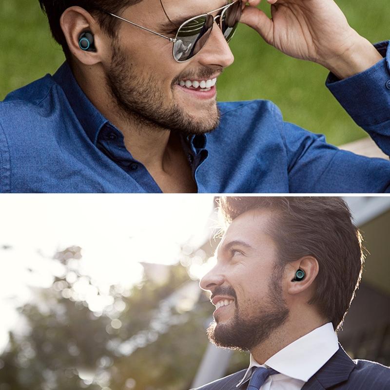 Wireless Tws Bluetooth Earphones - S5 Twins Sports Magnetic V5.0 - Gold 9