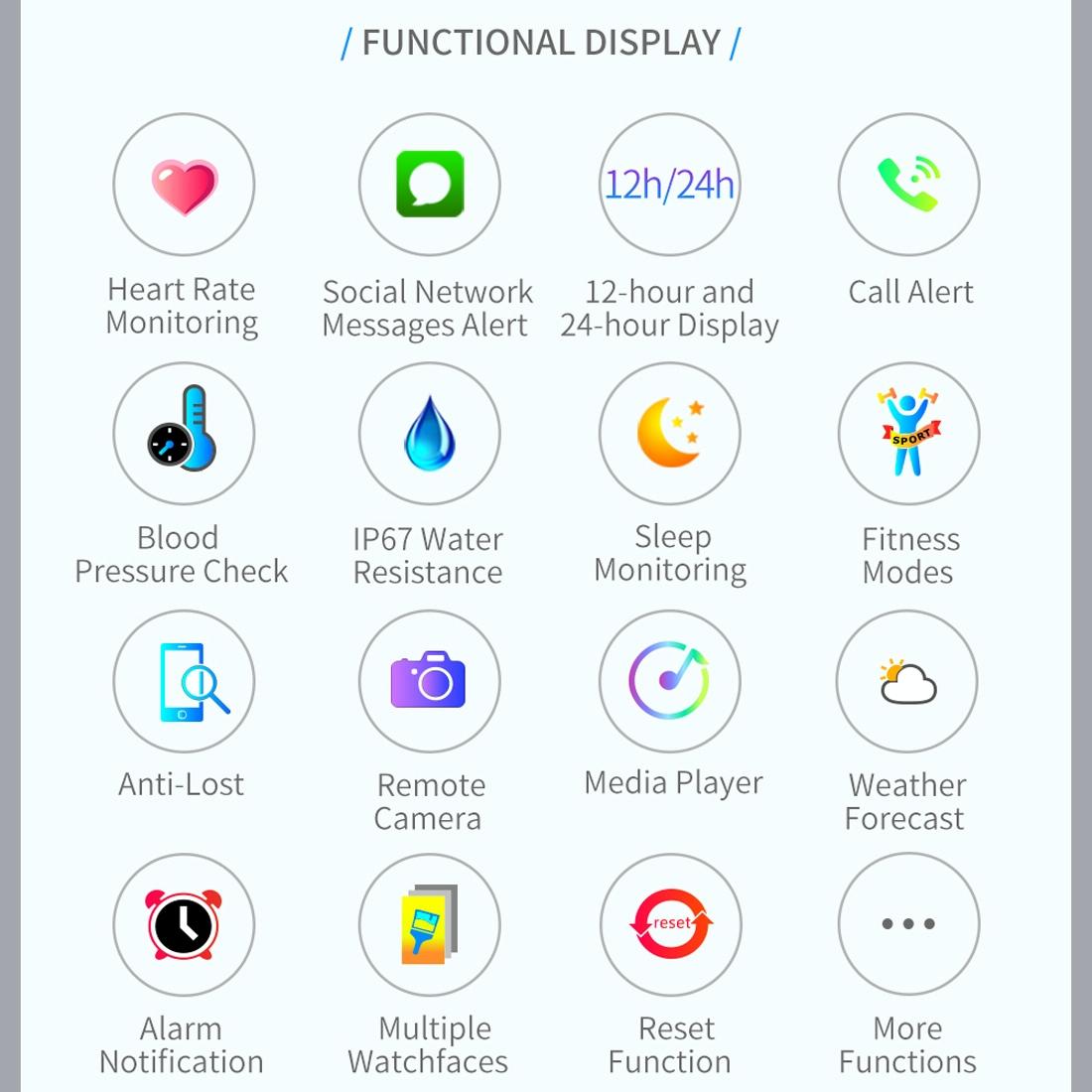 Smart Bracelet With Call Heart Bp Sleep And Oxygen Monitoring - Gold 5