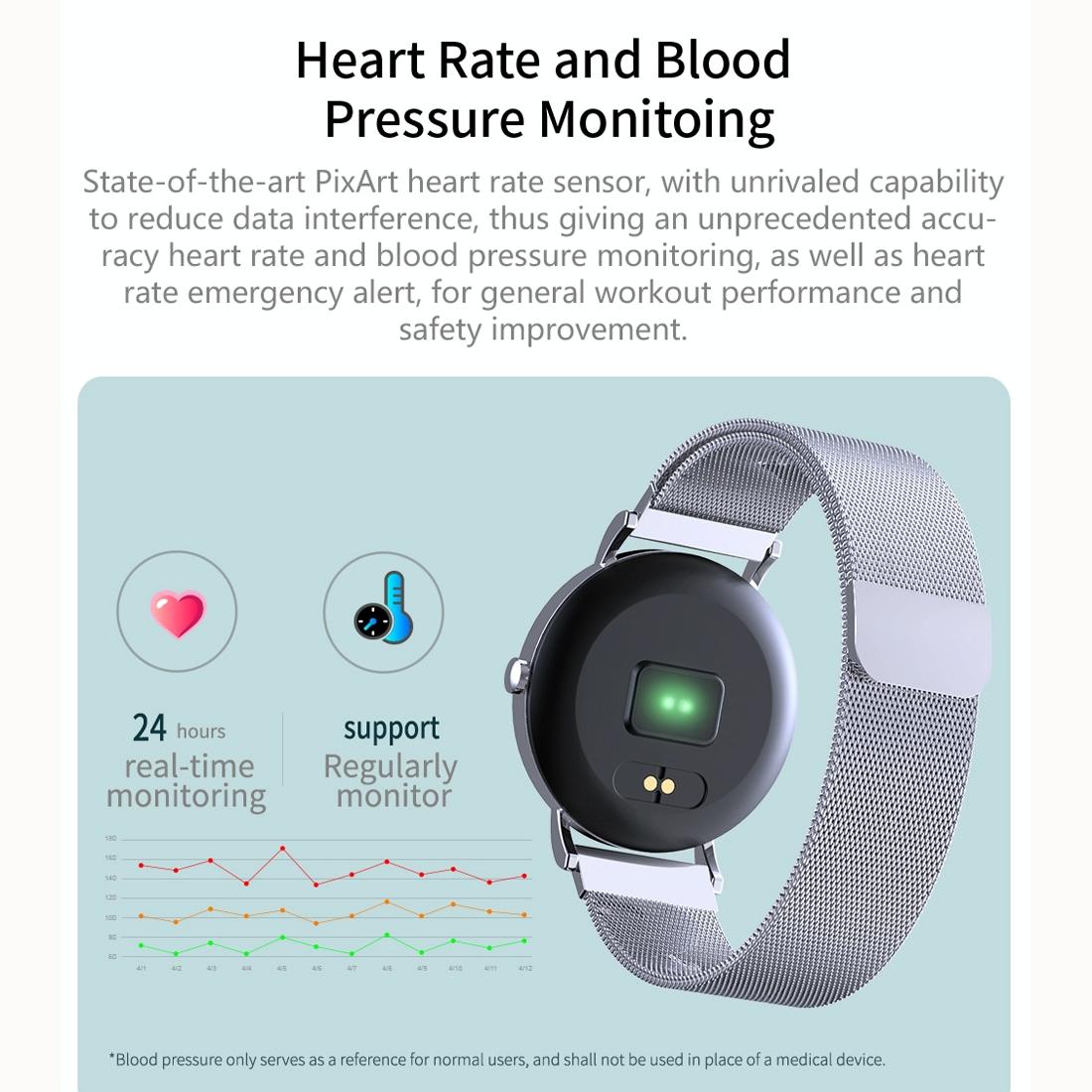 Smart Bracelet With Call Heart Bp Sleep And Oxygen Monitoring - Gold 8
