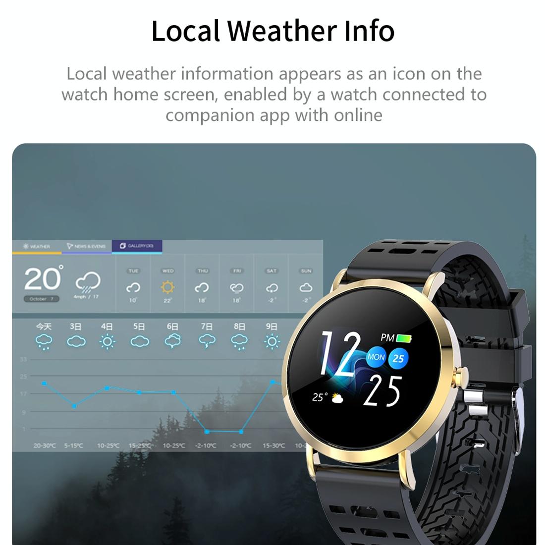 Smart Bracelet With Call Heart Bp Sleep And Oxygen Monitoring - Gold 10