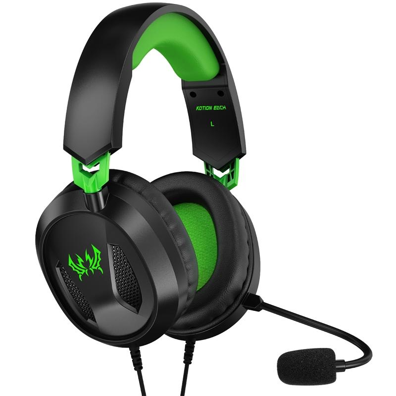 Omni Mic Gaming Headset 1.7M Cable Black+Blue - Black+Green 12