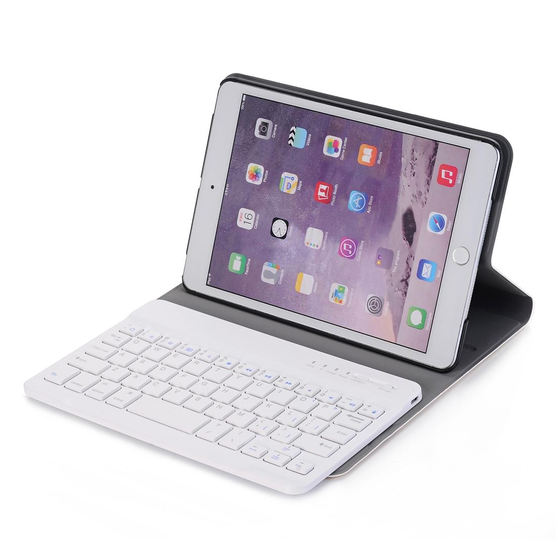 Universal Ultra-Thin Tablet Case With Bluetooth Keyboard For Ipad Mini 3 / 2 / 1 - Horizontal Flip Design - Gold 6