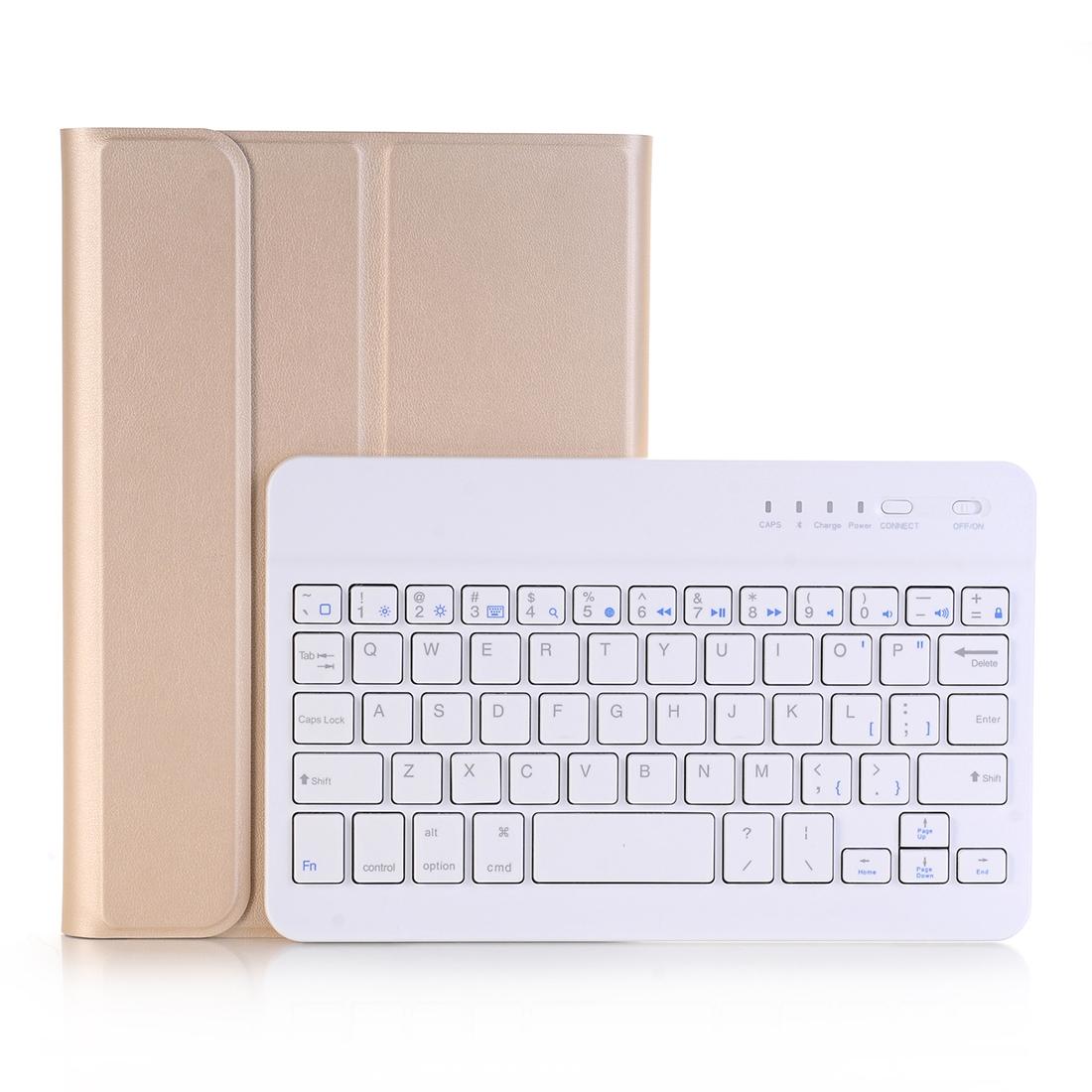 Universal Ultra-Thin Tablet Case With Bluetooth Keyboard For Ipad Mini 3 / 2 / 1 - Horizontal Flip Design - Gold 7